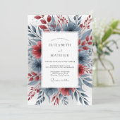 Invitation Mariage Minimaliste Gris Pierre Poli (Debout devant)