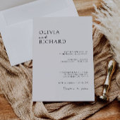 Invitation Mariage minimaliste invite Modèle