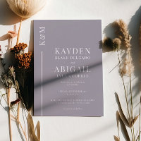 Mariage minimaliste Lilac Clean Line