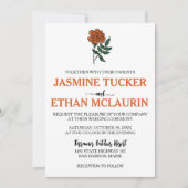 Invitation Mariage minimaliste Marigold (Devant)