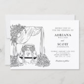 Invitation Mariage minimaliste moderne (Devant)