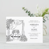 Invitation Mariage minimaliste moderne (Debout devant)