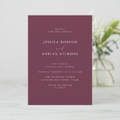Invitation Mariage minimaliste moderne (Debout devant)