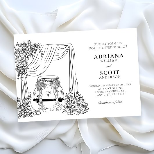 Invitation Mariage minimaliste moderne
