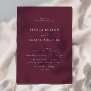 Invitation Mariage minimaliste moderne