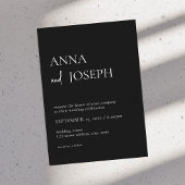 Invitation Mariage minimaliste moderne