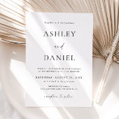 Invitation Mariage minimaliste moderne