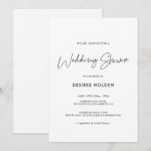 Invitation Mariage minimaliste moderne (Devant / Derrière)