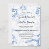 Invitation Mariage minimaliste moderne bleu Mist Modèle (Devant)