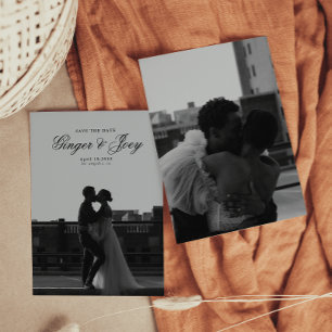 Invitation Mariage minimaliste moderne de script Enregistrer