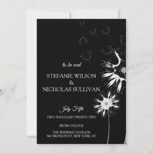 Invitation Mariage minimaliste moderne délicat à monogramme f