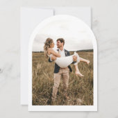 Invitation Mariage minimaliste Moderne Design élégant Photo s (Dos)