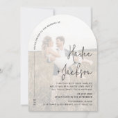 Invitation Mariage minimaliste Moderne Design Revêtement De P (Devant)