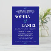 Invitation Mariage minimaliste moderne éditable (Debout devant)