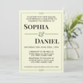 Invitation Mariage minimaliste moderne éditable (Debout devant)