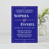 Invitation Mariage minimaliste moderne éditable (Debout devant)