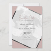 Invitation Mariage minimaliste moderne Enregistrer la date (Devant)
