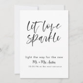 Invitation mariage minimaliste moderne envoyer la signature (Devant)