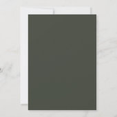 Invitation Mariage Minimaliste Moderne Vert Sauge (Dos)