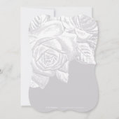 Invitation Mariage minimaliste monogramme sophistiqué (Dos)