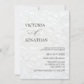Invitation Mariage minimaliste noir et blanc (Devant)