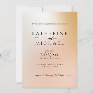 Invitation Mariage minimaliste Ombre