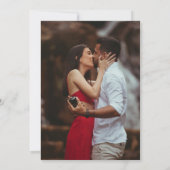 Invitation Mariage minimaliste photo simple moderne (Dos)