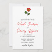 Invitation Mariage minimaliste Primrose (Devant)