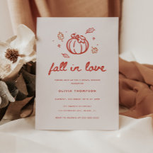 Mariage minimaliste rouge "Tombez amoureux" Baby S