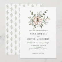 Mariage Minimaliste Rustique Citrouille et Feuille