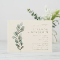 Mariage minimaliste rustique de verdure botanique