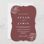 Invitation Mariage minimaliste simple (Devant)