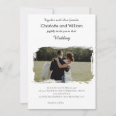 Invitation Mariage minimaliste simple (Devant)
