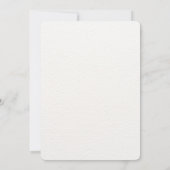 Invitation Mariage minimaliste simple blanc personnalisable (Dos)