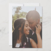 Invitation Mariage minimaliste simple écrit main (Dos)