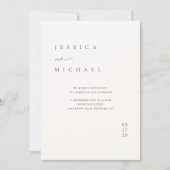 Invitation Mariage minimaliste simple et élégant (Devant)