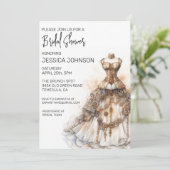 Invitation Mariage Minimaliste Steampunk Moderne (Debout devant)