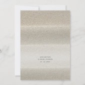 Invitation Mariage Minimaliste sur la Plage (Dos)