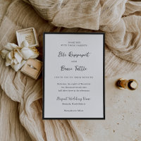 Mariage Minimaliste Typographie Moderne