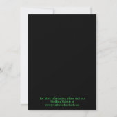 Invitation Mariage Minimaliste Vert Citron (Dos)
