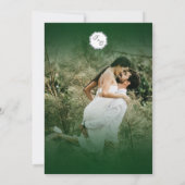 Invitation Mariage Minimaliste Vert Imitation Manuscrite (Dos)