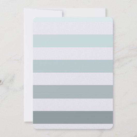Invitation Mariage Mint Ombre Stripes (Dos)
