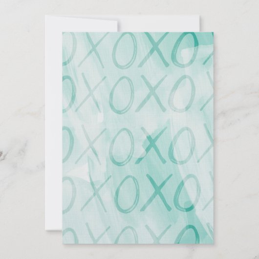 Invitation Mariage Mint XOXO (Dos)