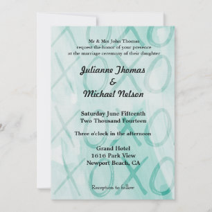 Invitation Mariage Mint XOXO