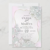 Invitation MARIAGE | Misty Pink Pearl Shimmer (Devant)