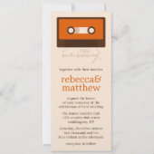 Invitation Mariage Mixtape rétro (Devant)