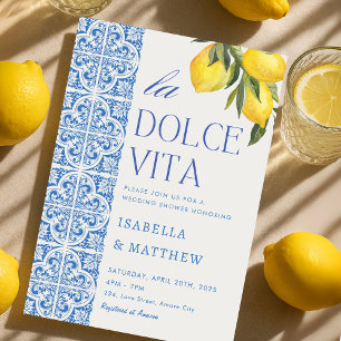 Invitation Mariage Mixte Italien Dolce Vita Cadeau de Mariage
