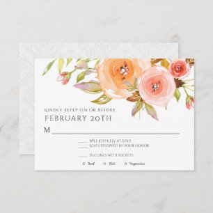 Invitation Mariage Modèle RSVP
