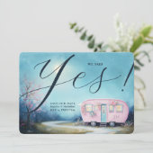 Invitation Mariage Modèle Wanderlust Love Trailer (Debout devant)