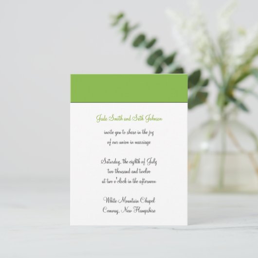 Invitation mariage moderne (Debout devant)